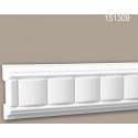 Wandlijst 151309 Profhome Lijstwerk Sierlijst tijdeloos klassieke stijl wit 2 m