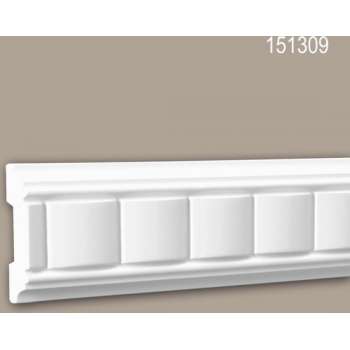 Wandlijst 151309 Profhome Lijstwerk Sierlijst tijdeloos klassieke stijl wit 2 m