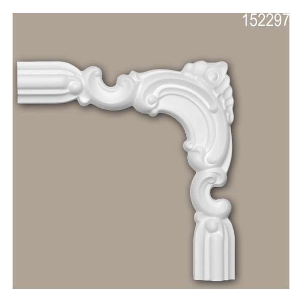 Hoekstuk 152297 Profhome Sierelement tijdeloos klassieke stijl wit Hoekstuk 152297 Profhome Sierelement tijdeloos klassieke stijl wit