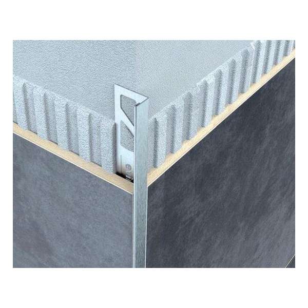 PRO++ RVS L Profiel 45 stuks 6mm x 3000mm RVS geborsteld mat tegel hoekprofiel PRO++ RVS L Profiel 45 stuks 6mm x 3000mm RVS geborsteld mat tegel hoekprofiel
