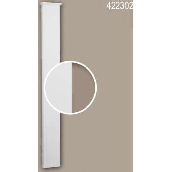 Pilaster schacht Profhome 422302 Gevelelement Pilaster Wandpijler Exterieur lijstwerk Corinthische stijl wit