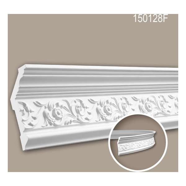 Kroonlijst 150128F Profhome Sierlijst flexibele lijst Lijstwerk tijdeloos klassieke stijl wit 1,97 m Kroonlijst 150128F Profhome Sierlijst flexibele lijst Lijstwerk tijdeloos klassieke stijl wit 1,97 m