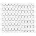 0,78m² - Mozaiek Tegels - Barcelona Hexagon Extra Wit 2,3x2,6