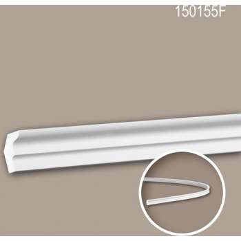 Kroonlijst 150155F Profhome Sierlijst flexibele lijst Lijstwerk neo-classicisme stijl wit 2 m