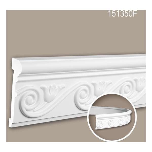 Wandlijst 151350F Profhome Lijstwerk flexibele lijst Sierlijst neo-empire stijl wit 2 m Wandlijst 151350F Profhome Lijstwerk flexibele lijst Sierlijst neo-empire stijl wit 2 m
