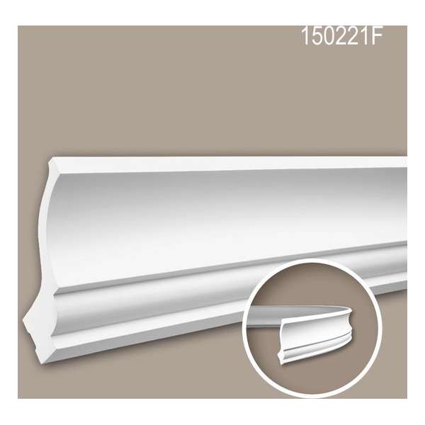 Kroonlijst 150221F Profhome Lijstwerk flexibele lijst Sierlijst neo-classicisme stijl wit 2 m Kroonlijst 150221F Profhome Lijstwerk flexibele lijst Sierlijst neo-classicisme stijl wit 2 m