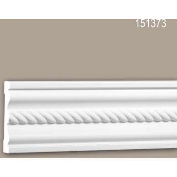 Wandlijst 151373 Profhome Lijstwerk Sierlijst Frieslijst neo-empire stijl wit 2 m