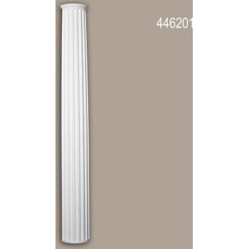 Halve zuilen schacht Profhome 446201 Gevellijst Zuil Gevelelement Ionische stijl wit
