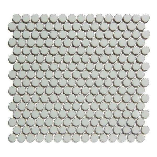 0,93m² -Mozaiek Coins Venice Licht grijs met rand 0,93m² -Mozaiek Coins Venice Licht grijs met rand