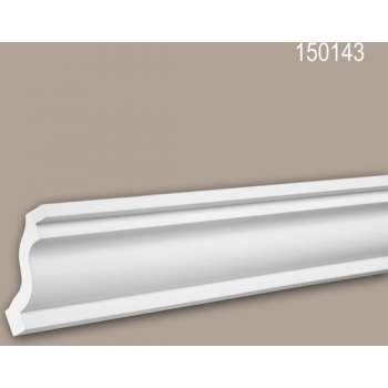 Kroonlijst 150143 Profhome Sierlijst Lijstwerk neo-classicisme stijl wit 2 m