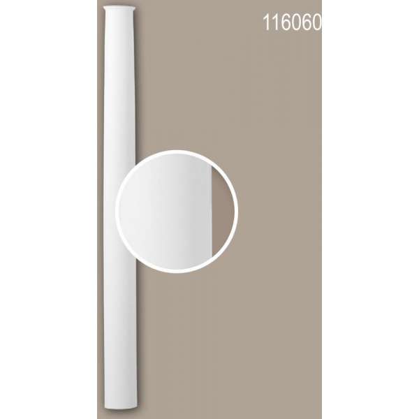 Halve zuilen schacht 116060 Profhome Zuil Sierelement neo-classicisme stijl wit Halve zuilen schacht 116060 Profhome Zuil Sierelement neo-classicisme stijl wit