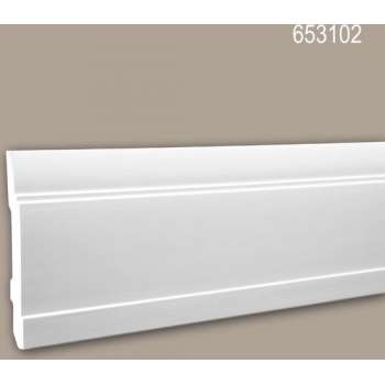 Plint 653102 Profhome Lijstwerk Sierlijst neo-classicisme stijl wit 2 m