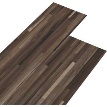 vidaXL Vloerplanken 5.26 m² 2 mm PVC gestreept bruin