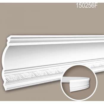 Kroonlijst 150256F Profhome Lijstwerk flexibele lijst Sierlijst neo-classicisme stijl wit 2 m