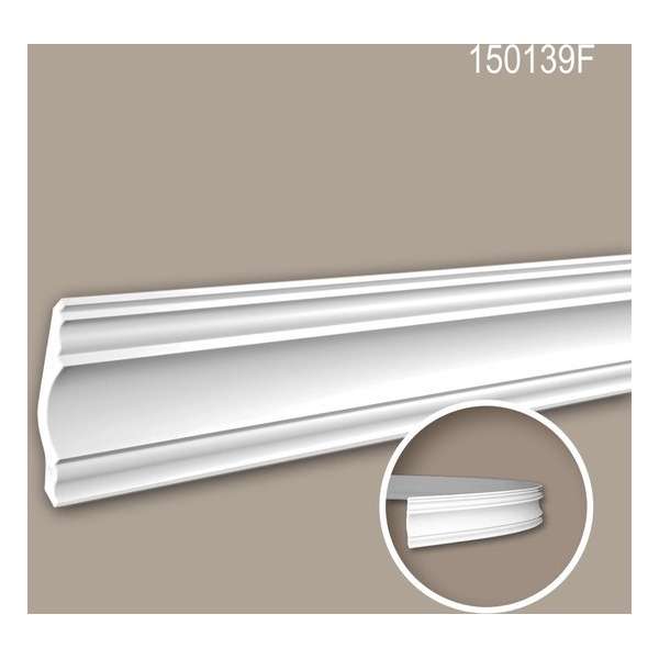 Kroonlijst 150139F Profhome Sierlijst flexibele lijst Lijstwerk neo-classicisme stijl wit 2 m Kroonlijst 150139F Profhome Sierlijst flexibele lijst Lijstwerk neo-classicisme stijl wit 2 m