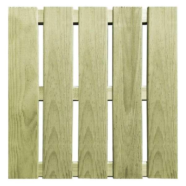 30 st Terrastegels 50x50 cm FSC hout groen 30 st Terrastegels 50x50 cm FSC hout groen