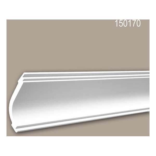Kroonlijst 150170 Profhome Sierlijst Lijstwerk neo-classicisme stijl wit 2 m Kroonlijst 150170 Profhome Sierlijst Lijstwerk neo-classicisme stijl wit 2 m