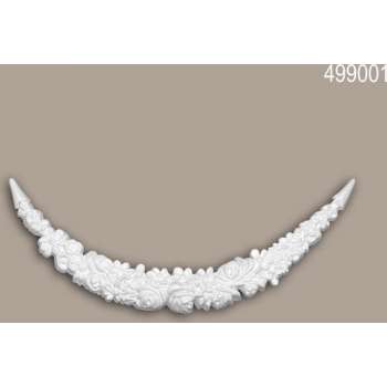 Decorative element Profhome 499001 Gevellijst Gevelelement neo-empire stijl wit