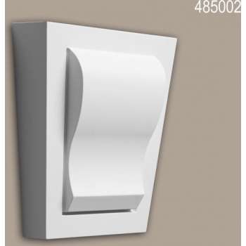 Sluitsteen Profhome 485002 Gevelelement Raamomlijsting Sierelement neo-classicisme stijl wit