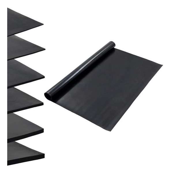 vidaXL Vloermat anti-slip 2 mm 1,2x2 m rubber glad vidaXL Vloermat anti-slip 2 mm 1,2x2 m rubber glad