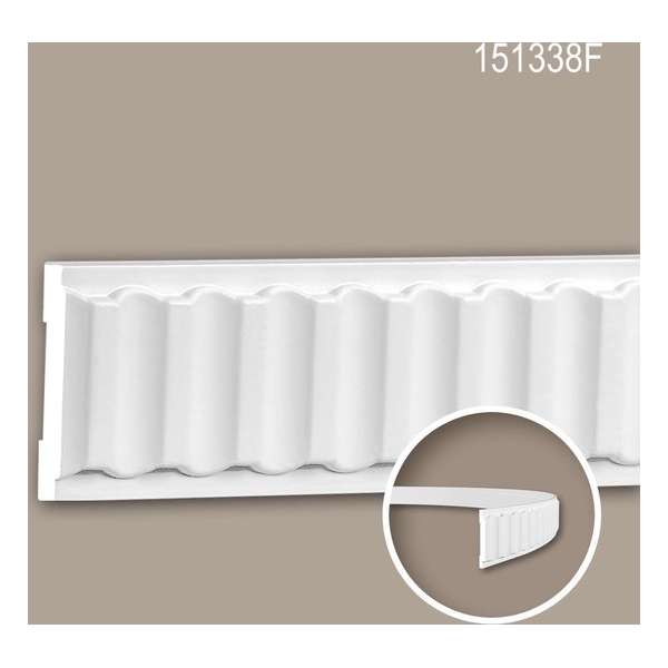 Wandlijst 151338F Profhome Lijstwerk flexibele lijst Sierlijst neo-classicisme stijl wit 2 m Wandlijst 151338F Profhome Lijstwerk flexibele lijst Sierlijst neo-classicisme stijl wit 2 m