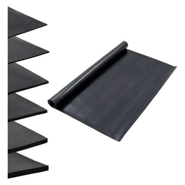 vidaXL Vloermat anti-slip 3 mm 1,2x2 m rubber glad vidaXL Vloermat anti-slip 3 mm 1,2x2 m rubber glad
