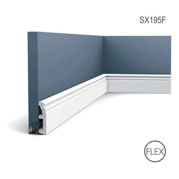 Orac Decor SX195F Vloerplint | L 200 x H 8 x B 1,9 cm Orac Decor SX195F Vloerplint | L 200 x H 8 x B 1,9 cm