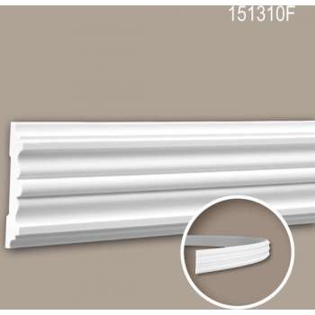 Wandlijst 151310F Profhome Lijstwerk flexibele lijst Sierlijst tijdeloos klassieke stijl wit 2 m