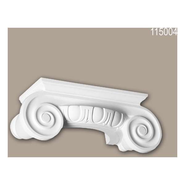Halve zuilen kapiteel 115004 Profhome Zuil Sierelement Ionische stijl wit Halve zuilen kapiteel 115004 Profhome Zuil Sierelement Ionische stijl wit