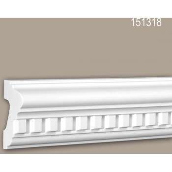 Wandlijst 151318 Profhome Lijstwerk Sierlijst neo-classicisme stijl wit 2 m