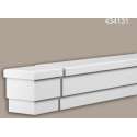 Eindelement Profhome 434131 Gevellijst Sierelement Gevelelement modern design wit