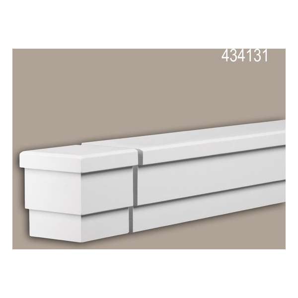 Eindelement Profhome 434131 Gevellijst Sierelement Gevelelement modern design wit Eindelement Profhome 434131 Gevellijst Sierelement Gevelelement modern design wit