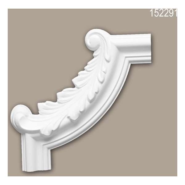 Hoekstuk 152291 Profhome Sierelement neo-empire stijl wit Hoekstuk 152291 Profhome Sierelement neo-empire stijl wit