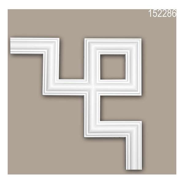 Hoekstuk 152286 Profhome Sierelement modern design wit Hoekstuk 152286 Profhome Sierelement modern design wit