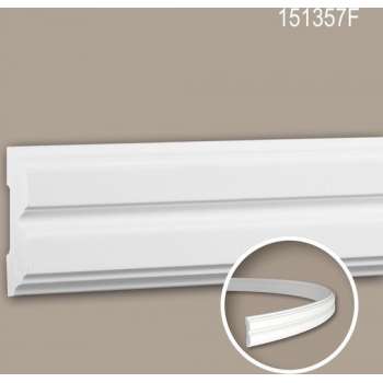 Wandlijst 151357F Profhome Lijstwerk flexibele lijst Sierlijst neo-classicisme stijl wit 2 m