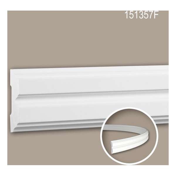 Wandlijst 151357F Profhome Lijstwerk flexibele lijst Sierlijst neo-classicisme stijl wit 2 m Wandlijst 151357F Profhome Lijstwerk flexibele lijst Sierlijst neo-classicisme stijl wit 2 m