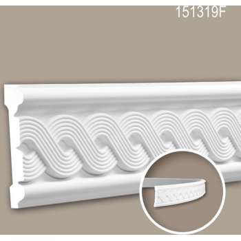 Wandlijst 151319F Profhome Lijstwerk flexibele lijst Sierlijst neo-classicisme stijl wit 2 m