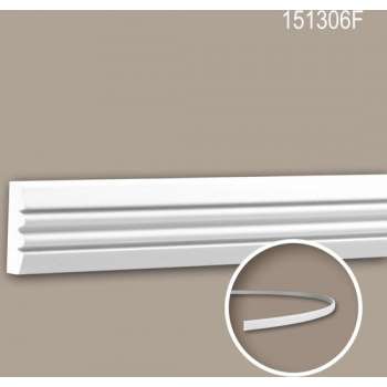 Wandlijst 151306F Profhome Lijstwerk flexibele lijst Sierlijst neo-classicisme stijl wit 2 m