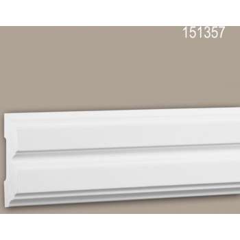 Wandlijst 151357 Profhome Lijstwerk Sierlijst Frieslijst neo-classicisme stijl wit 2 m