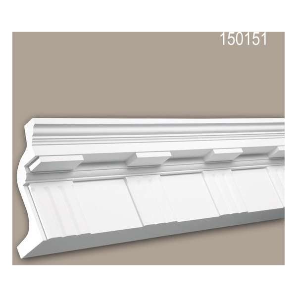 Kroonlijst 150151 Profhome Sierlijst Lijstwerk tijdeloos klassieke stijl wit 2 m Kroonlijst 150151 Profhome Sierlijst Lijstwerk tijdeloos klassieke stijl wit 2 m