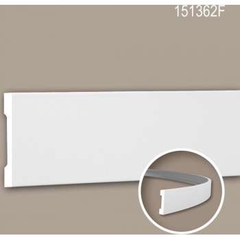 Wandlijst 151362F Profhome Lijstwerk flexibele lijst Sierlijst modern design wit 2 m