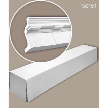 Profhome 150151 1 doos 2 stukken Kroonlijst 4 m