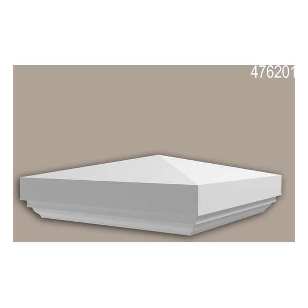 Pilaarpet Profhome 476201 Exterieur lijstwerk Balustrade Gevelelement neo-classicisme stijl wit Pilaarpet Profhome 476201 Exterieur lijstwerk Balustrade Gevelelement neo-classicisme stijl wit