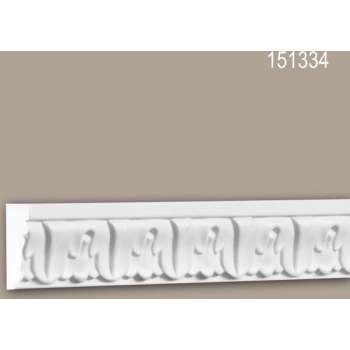Wandlijst 151334 Profhome Lijstwerk Sierlijst neo-classicisme stijl wit 2 m