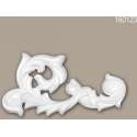 Decorative element 160123 Profhome rococo barok stijl wit