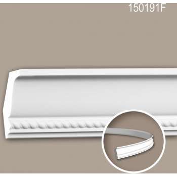 Kroonlijst 150191F Profhome Sierlijst flexibele lijst Lijstwerk neo-empire stijl wit 2 m