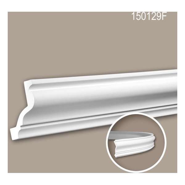 Kroonlijst 150129F Profhome Sierlijst flexibele lijst Lijstwerk neo-classicisme stijl wit 2 m Kroonlijst 150129F Profhome Sierlijst flexibele lijst Lijstwerk neo-classicisme stijl wit 2 m