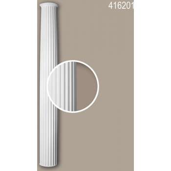 Halve zuilen schacht Profhome 416201 Gevellijst Zuil Gevelelement Ionische stijl wit