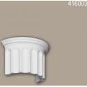 Halve zuilen segment Profhome 416003 Gevellijst Zuil Gevelelement Ionische stijl wit