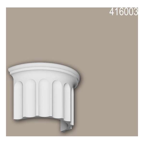 Halve zuilen segment Profhome 416003 Gevellijst Zuil Gevelelement Ionische stijl wit Halve zuilen segment Profhome 416003 Gevellijst Zuil Gevelelement Ionische stijl wit